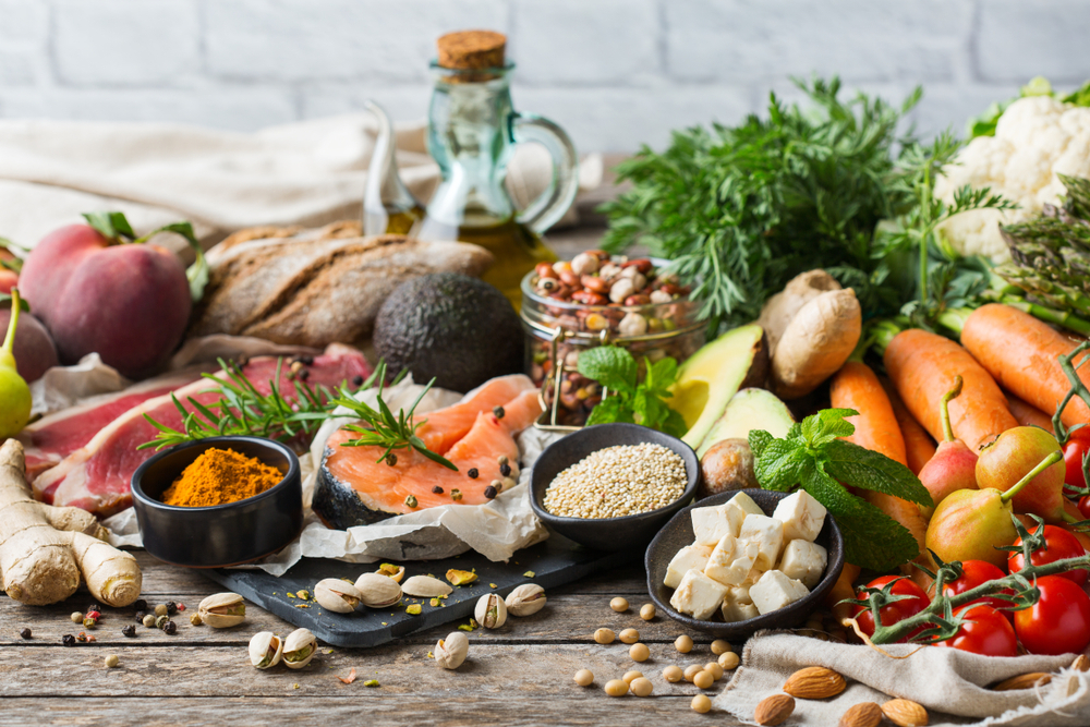 Balanced,Nutrition,Concept,For,Clean,Eating,Flexitarian,Mediterranean,Diet.,Assortment