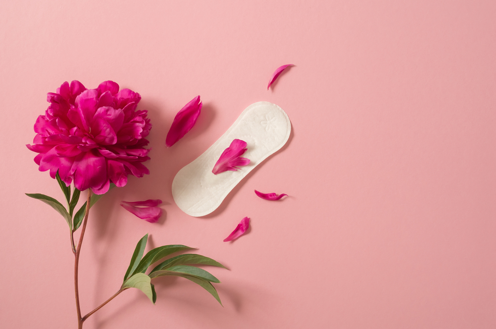 Menstruation,Period,Concept.,Hygienic,White,Female,Pad.,Menstruation,,Protection.