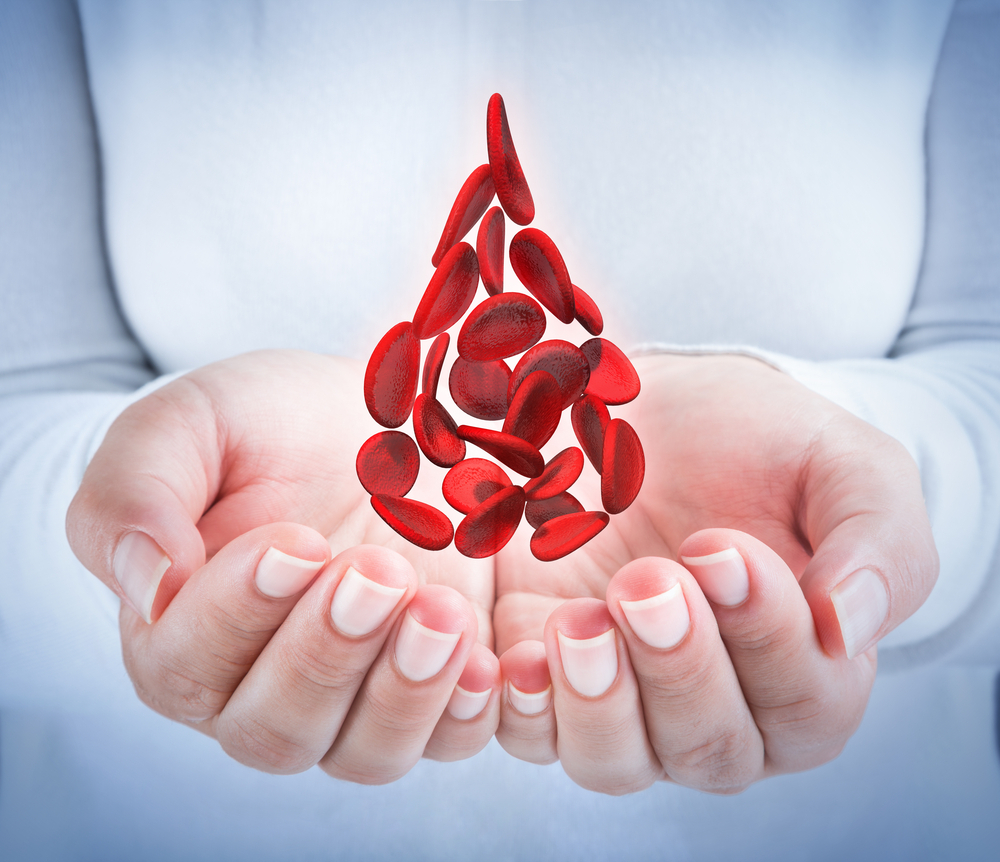 Blood,Cells,In,Hands,-,Shape,Blood,Drop