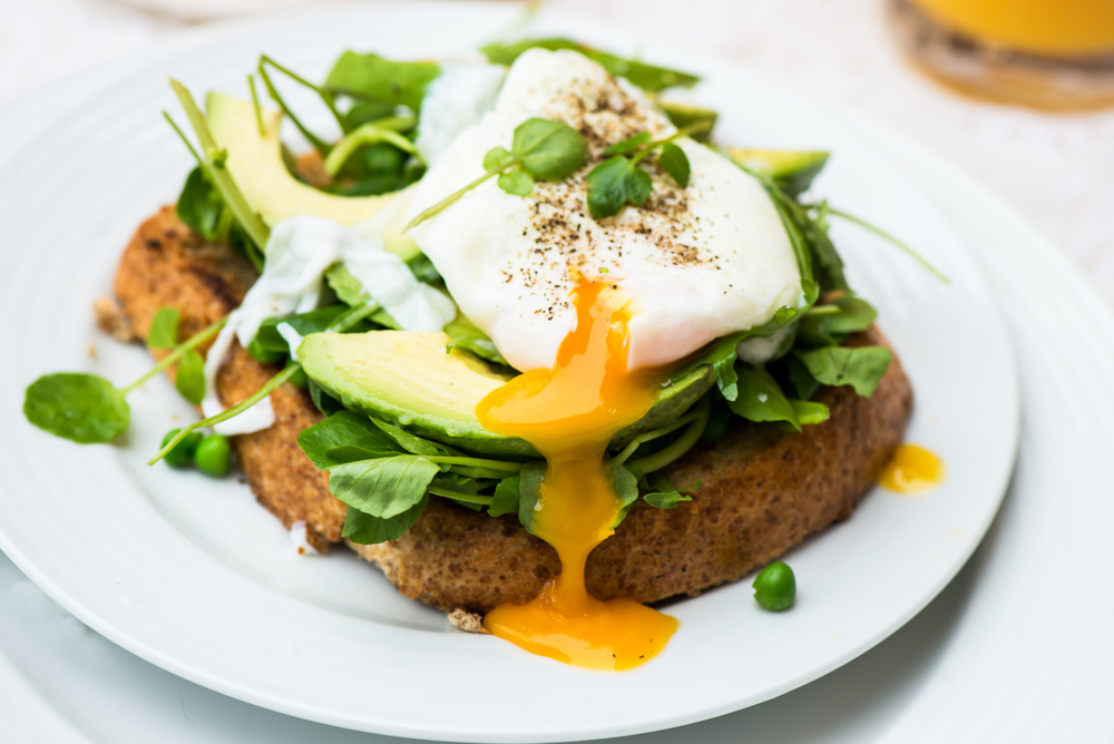 Healthy,Breakfast,With,Wholemeal,Bread,Toast,And,Poached,Egg,With