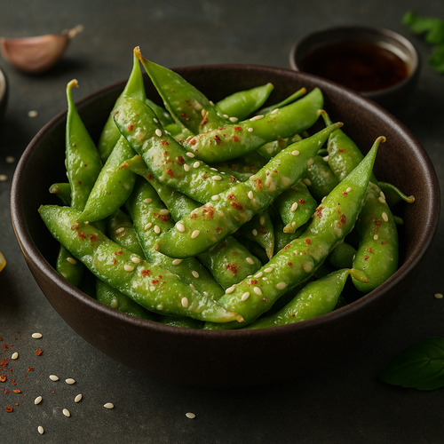 Slan edamame s tahini a citronem