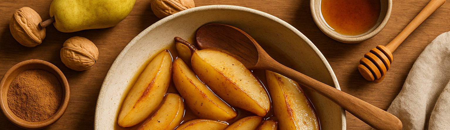 Tepl duen hruky se skoic, medem a trochou msla