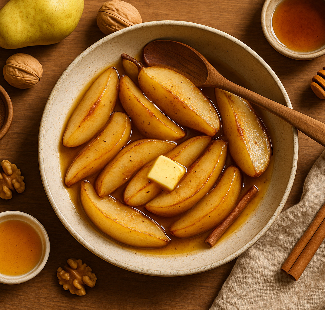 Tepl duen hruky se skoic, medem a trochou msla