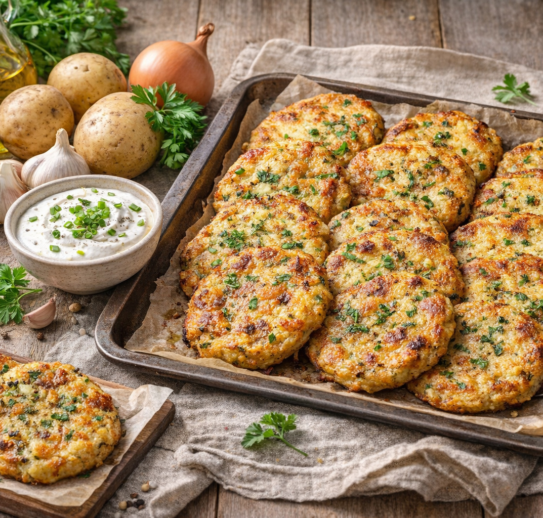 Bramborov� pe�en� placky