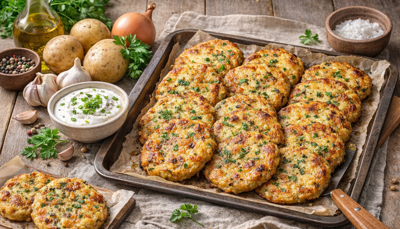 Bramborov� pe�en� placky